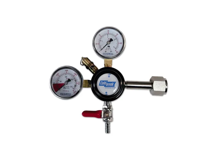 CO₂ Regulator — Dual Gauges
