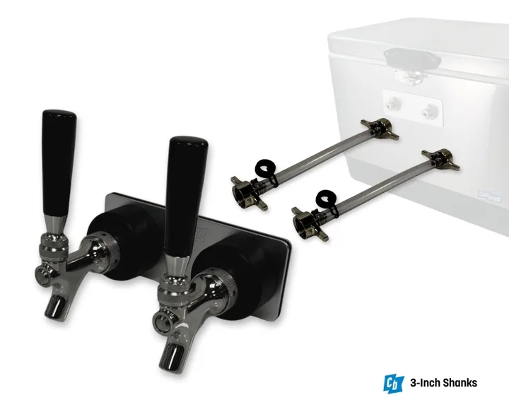 2-Tap Wall Kit — 3″ Shanks